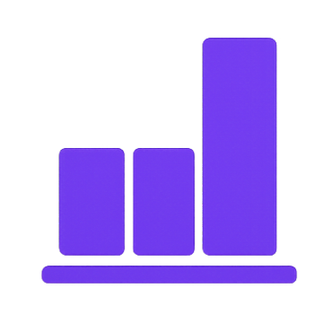 Ícono de gráficas representando análisis de datos